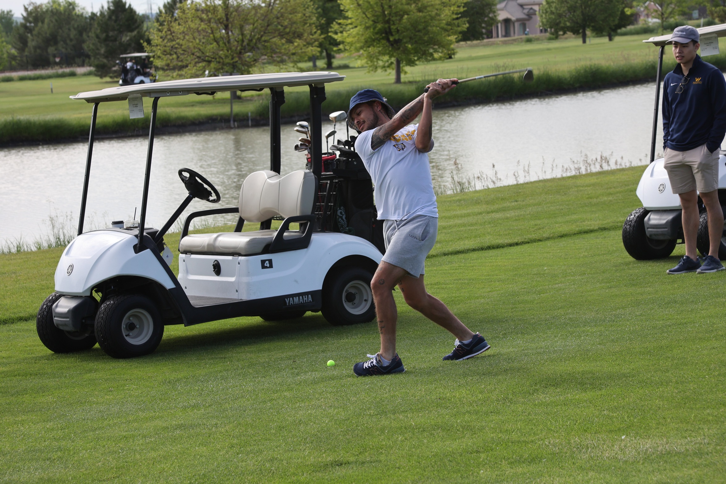 Action from last year's golf classic.