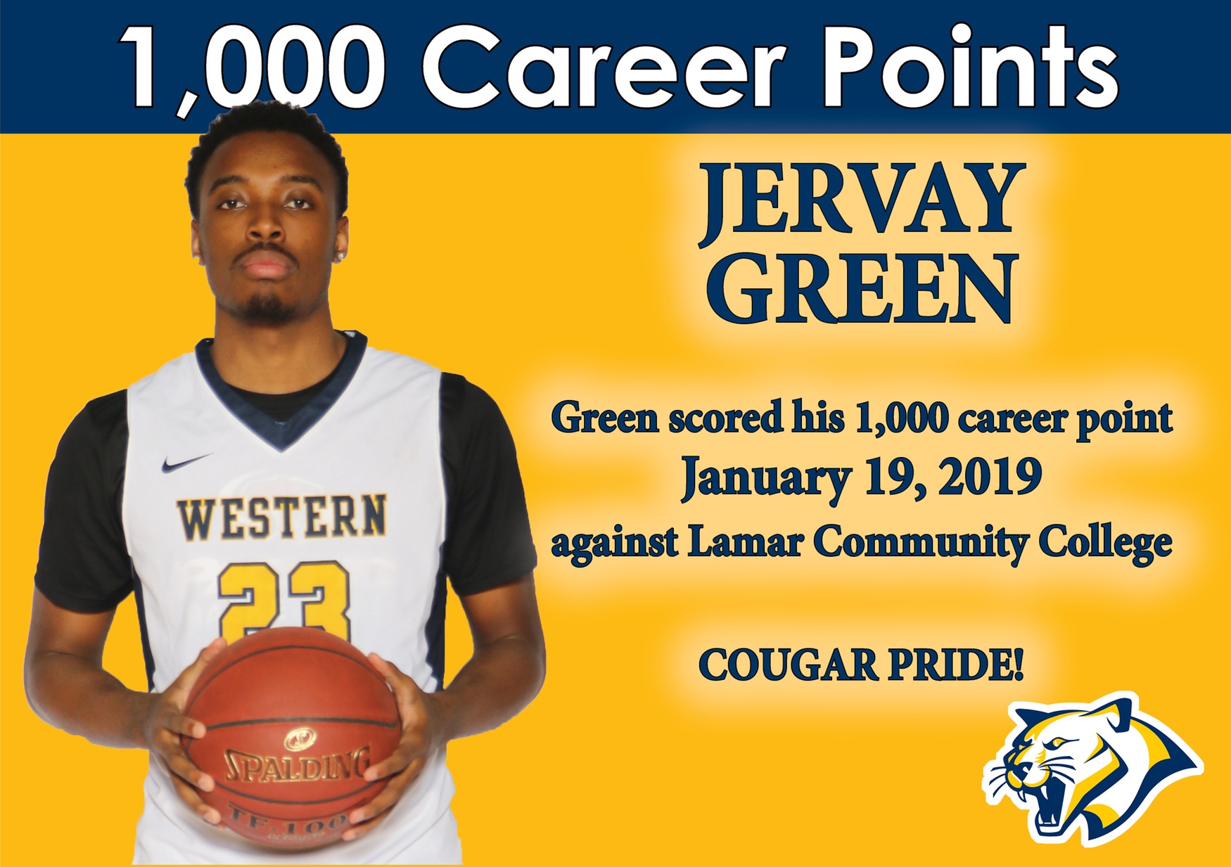 Jervay Green 1,000 point