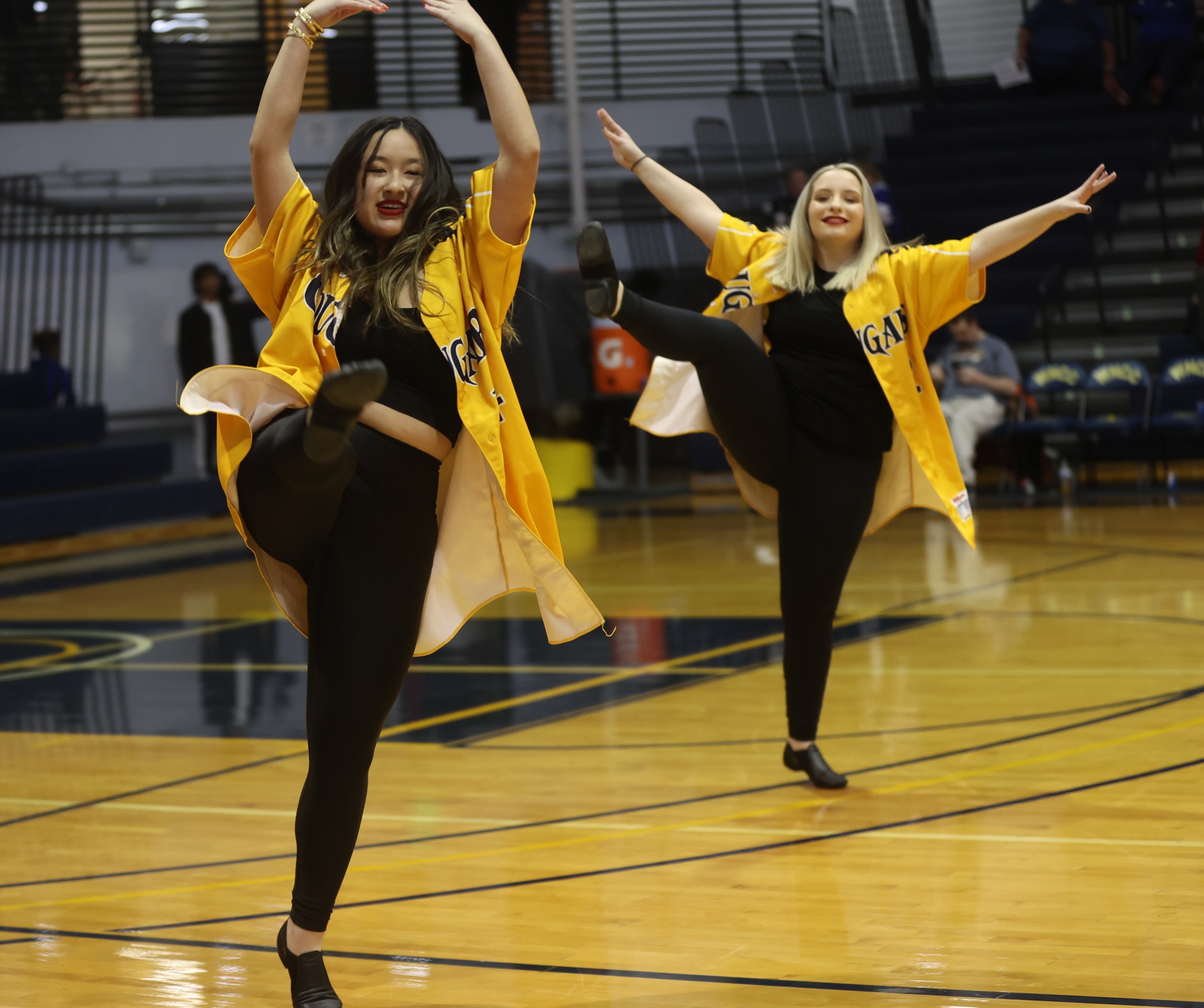 Dance team performs at Cougar basketball games