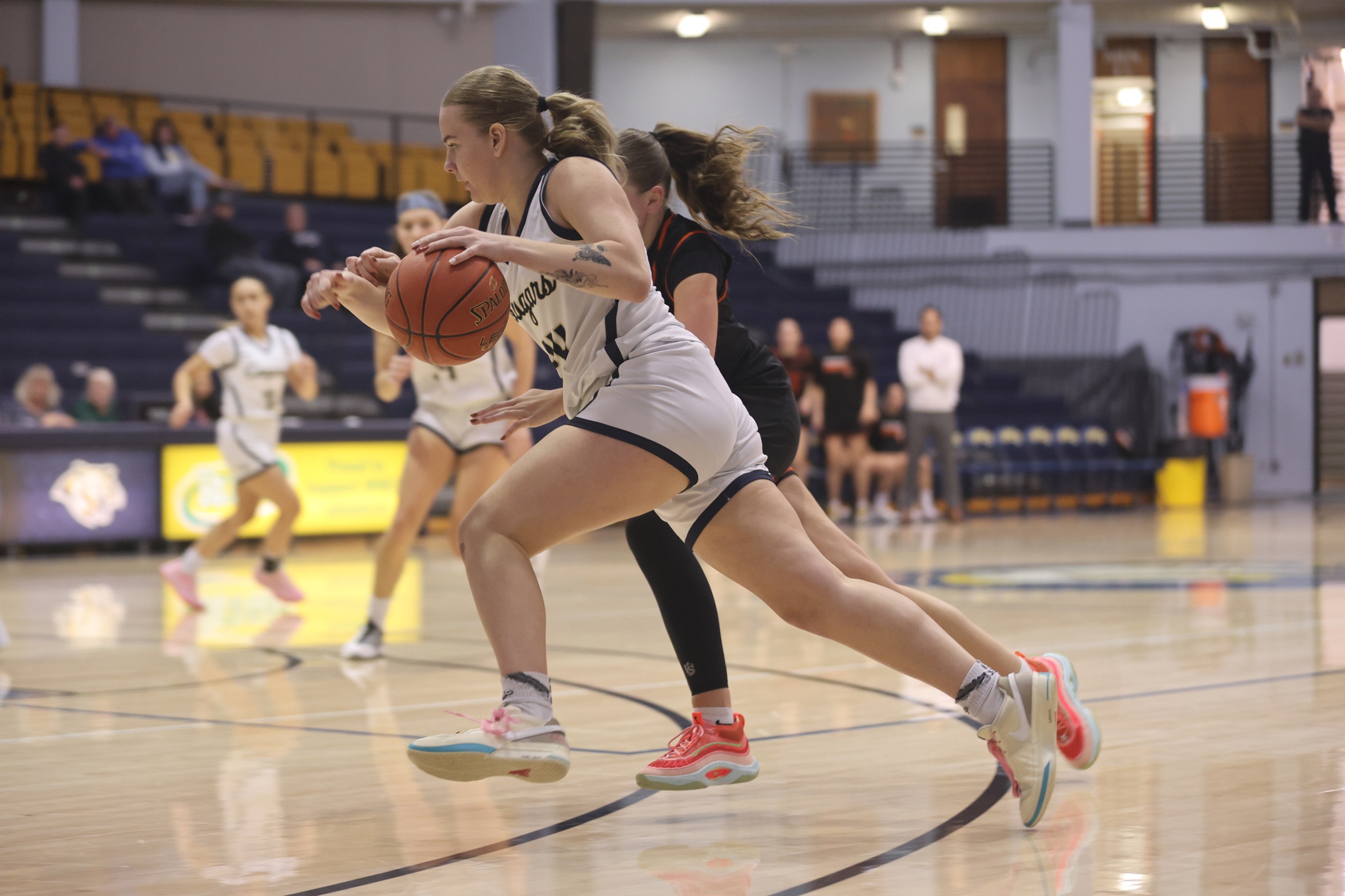 Zozafine Sipolina drives to the bucket during their game with Central Wyoming on Tuesday. (Photo by Alyssa Albaugh).